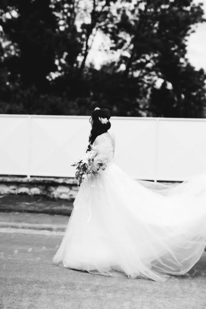 Balade avec les mariés